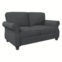 Comfy Modern 2 Seater Sofa With Solid Wood Frame And Extra Deep Seats For Living Room Or Apartment Lounge In Brown