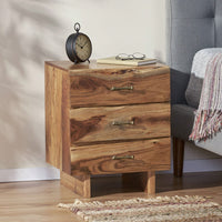 Modern Minimalist Nightstand With Drawer And Open Shelf For Bedroom Storage