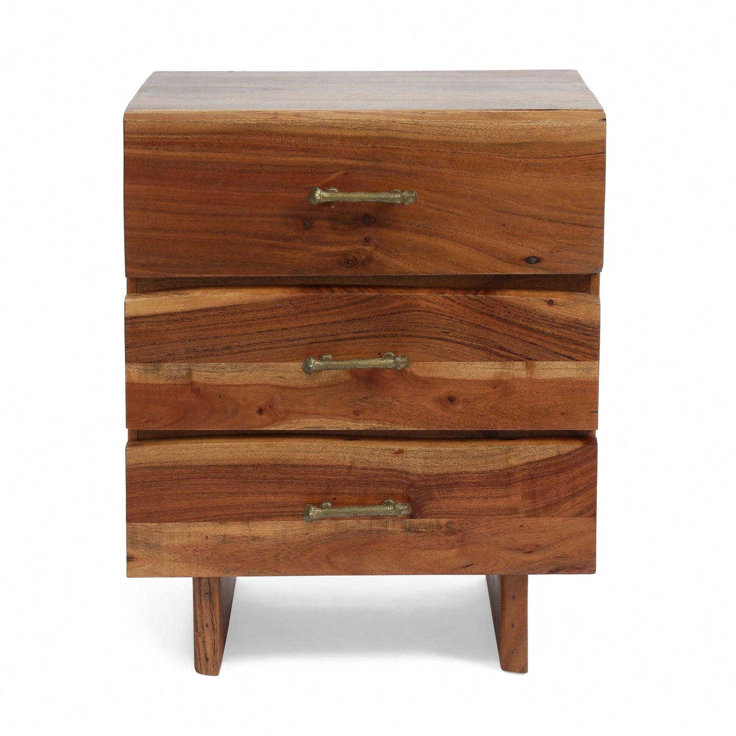Modern Minimalist Nightstand With Drawer And Open Shelf For Bedroom Storage