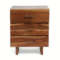 Modern Minimalist Nightstand With Drawer And Open Shelf For Bedroom Storage