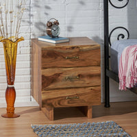 Modern Minimalist Nightstand With Drawer And Open Shelf For Bedroom Storage