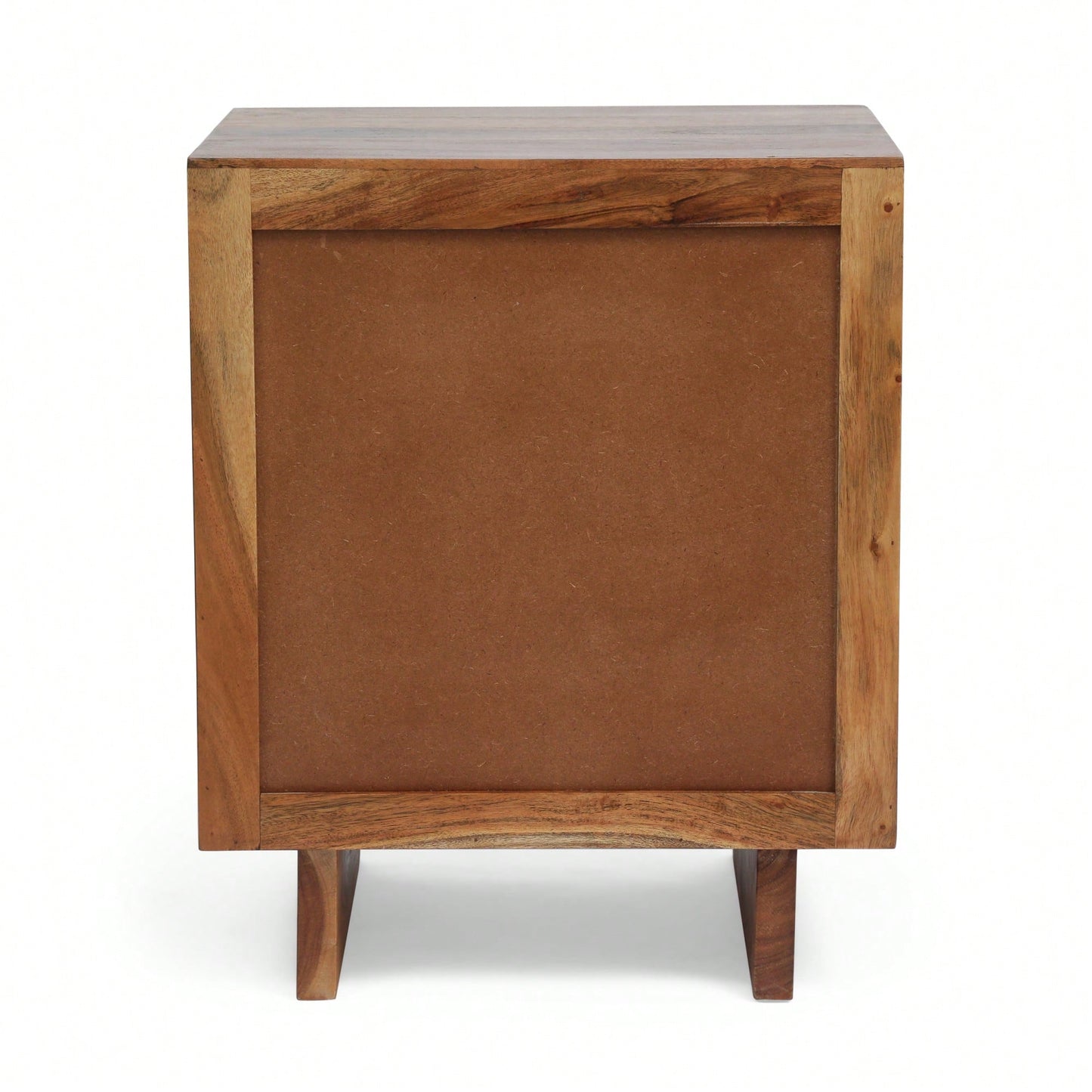 Modern Minimalist Nightstand With Drawer And Open Shelf For Bedroom Storage