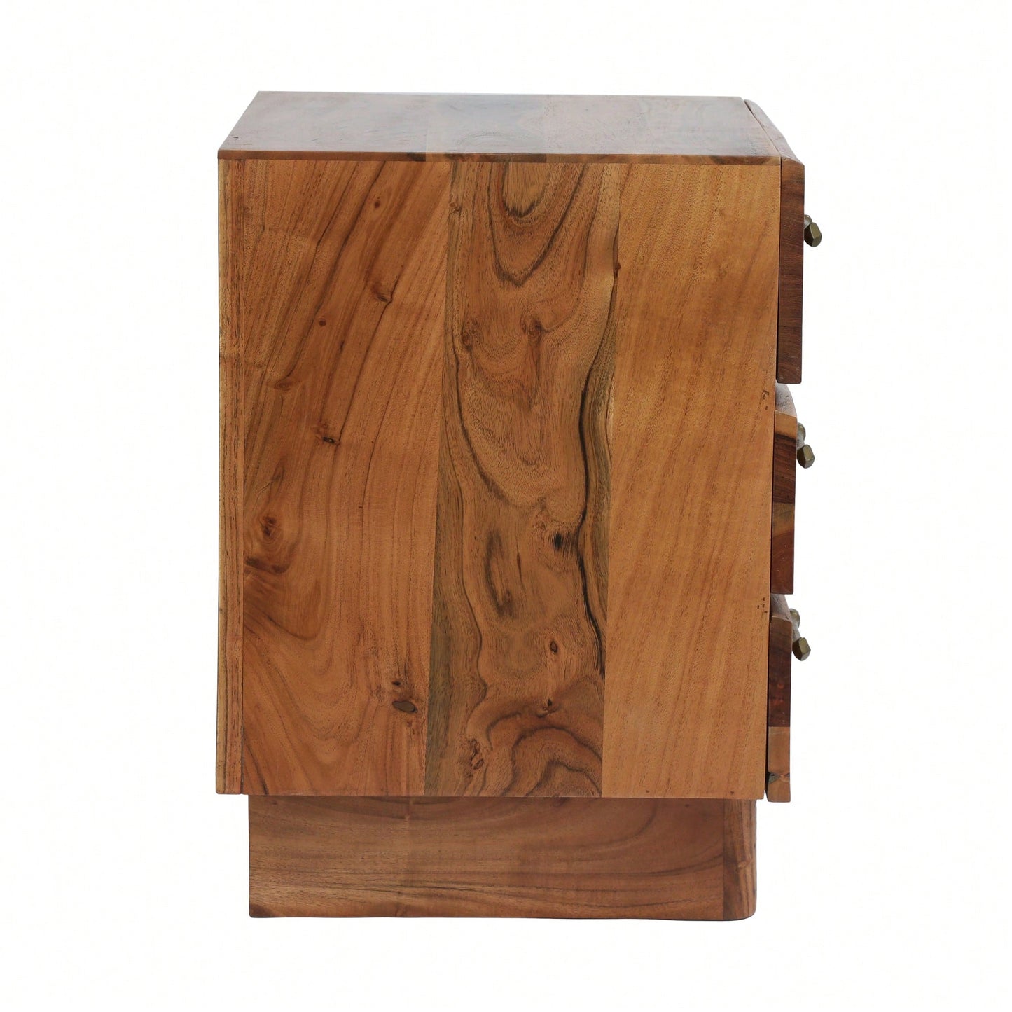 Modern Minimalist Nightstand With Drawer And Open Shelf For Bedroom Storage