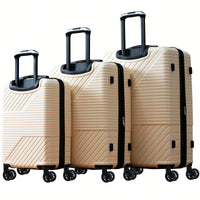 Lightweight 3 Piece Hardshell Luggage Set With Double Spinner Wheels And TSA Lock 20'' 24'' 28'' Suitcases