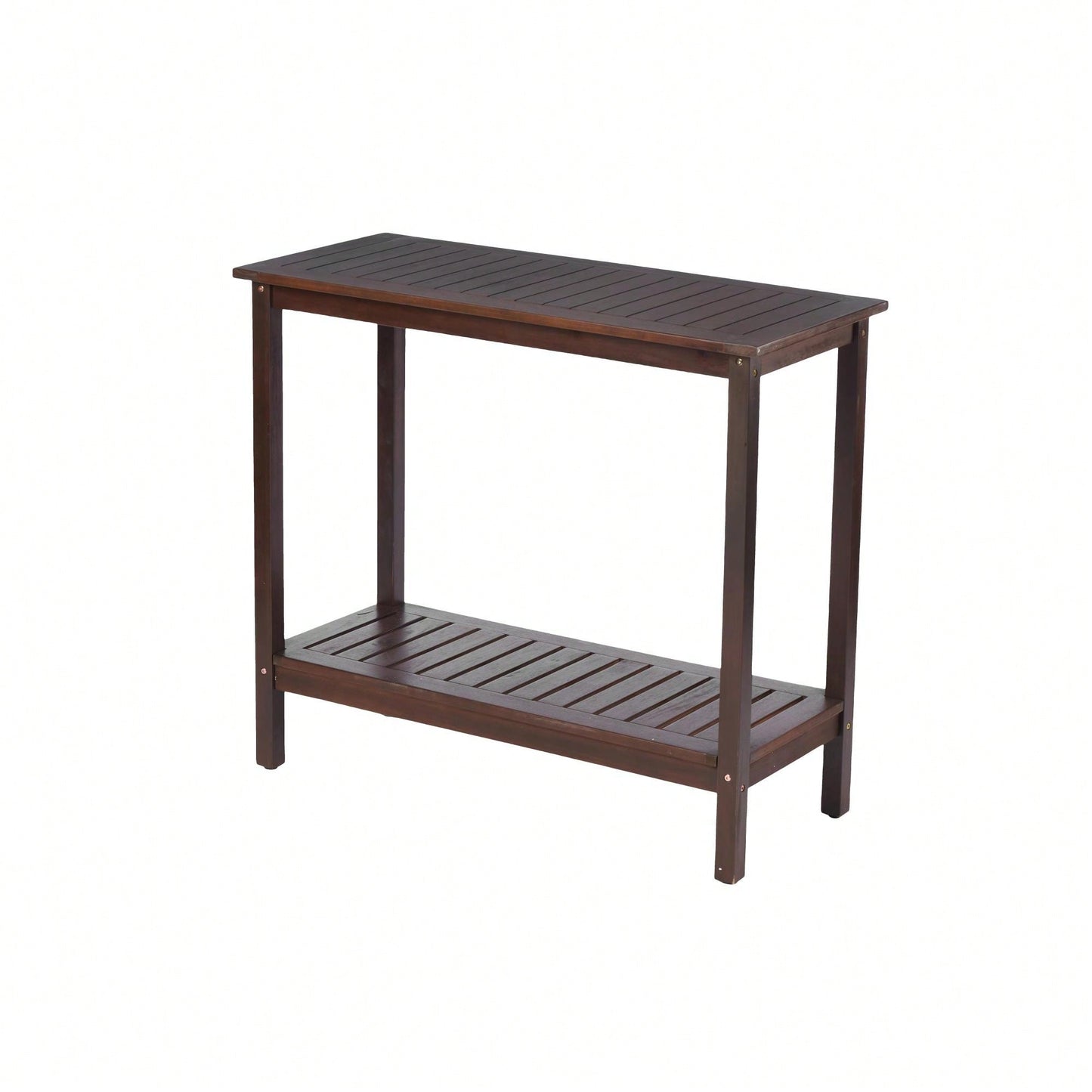 Light Brown Acacia Wood Potting Table For Garden Balcony And Garage
