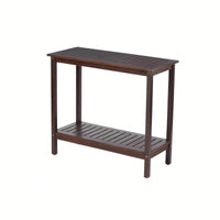 Light Brown Acacia Wood Potting Table For Garden Balcony And Garage