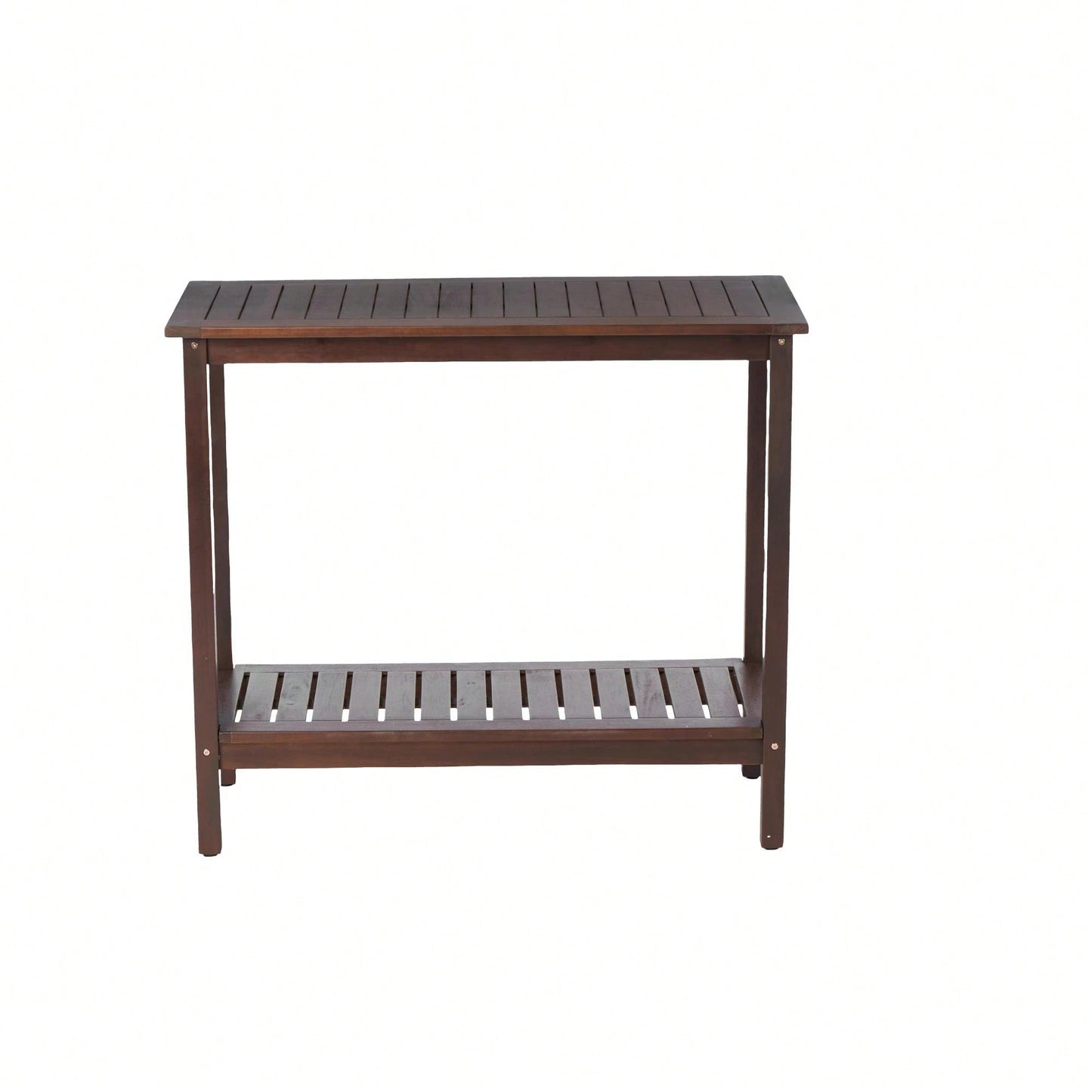 Light Brown Acacia Wood Potting Table For Garden Balcony And Garage