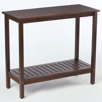 Light Brown Acacia Wood Potting Table For Garden Balcony And Garage