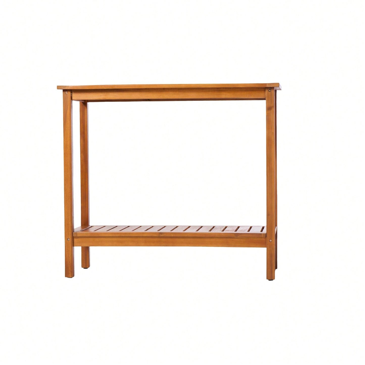 Light Brown Acacia Wood Potting Table For Garden Balcony And Garage