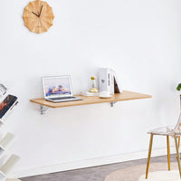 Space-Saving Wall Mounted Folding Table For Laundry Room, Home Office, Kitchen, Garage, And Dining Room