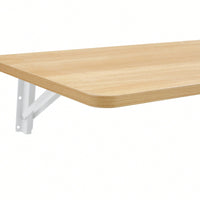 Space-Saving Wall Mounted Folding Table For Laundry Room, Home Office, Kitchen, Garage, And Dining Room