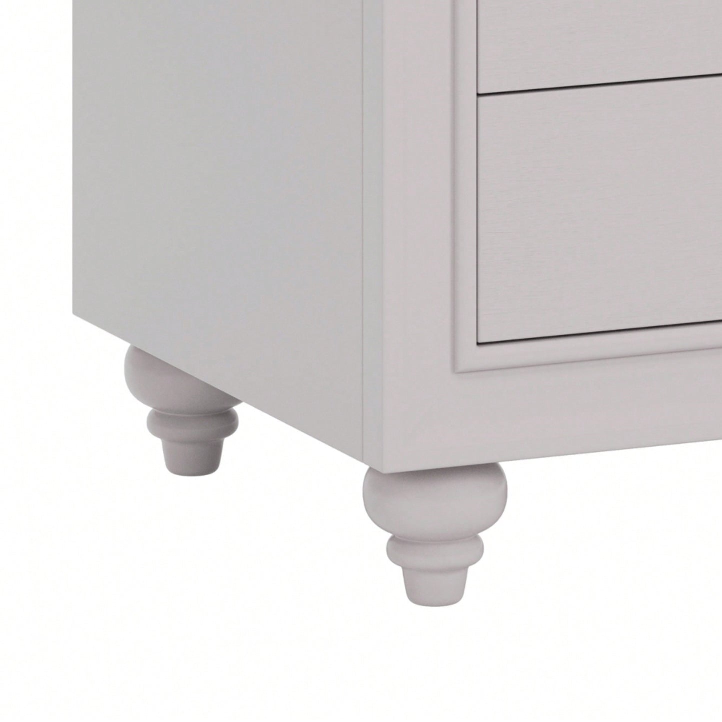 Modern 3 Drawer Nightstand Cream Grey Bedside Table End Table For Bedroom Living Room