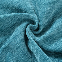 Teal Boucle Accent Chair With Solid Wood Legs And Padded Waist Pillow For Living Room Bedroom Study Or Waiting Room