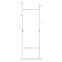 Solid Wood Coat Rack Hanger 23.6x11x64.1in Friendly Easy Assembly Stylish For Bedroom Entrance Living Room