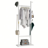 Solid Wood Coat Rack Hanger 23.6x11x64.1in Friendly Easy Assembly Stylish For Bedroom Entrance Living Room