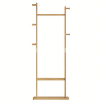 Solid Wood Coat Rack Hanger 23.6x11x64.1in Friendly Easy Assembly Stylish For Bedroom Entrance Living Room