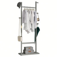 Solid Wood Coat Rack Hanger 23.6x11x64.1in Friendly Easy Assembly Stylish For Bedroom Entrance Living Room