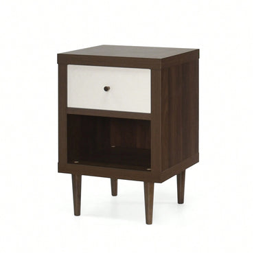 Elegant 1-Drawer Nightstand With Modern Design And Ample Storage Space For Bedroom Decor