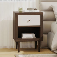 Elegant 1-Drawer Nightstand With Modern Design And Ample Storage Space For Bedroom Decor