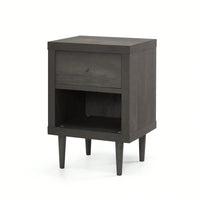 Elegant 1-Drawer Nightstand With Modern Design And Ample Storage Space For Bedroom Decor