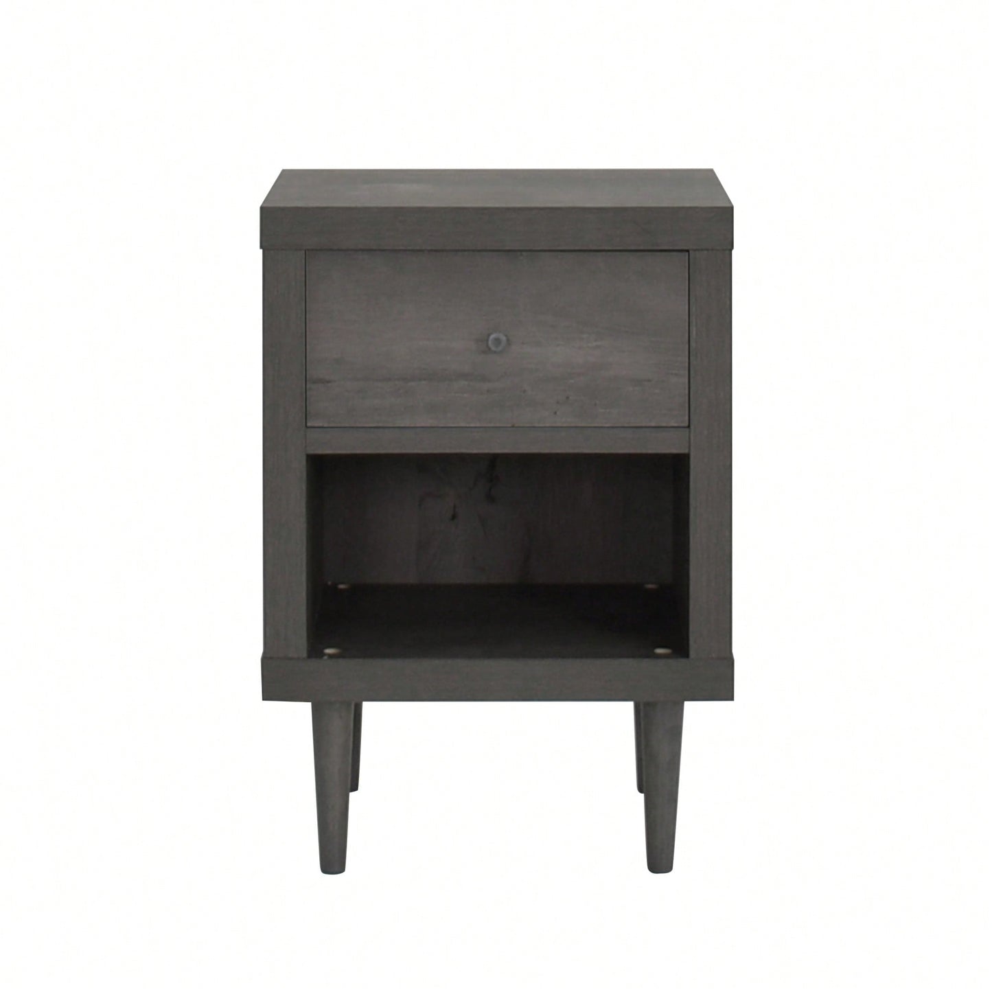 Elegant 1-Drawer Nightstand With Modern Design And Ample Storage Space For Bedroom Decor