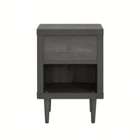 Elegant 1-Drawer Nightstand With Modern Design And Ample Storage Space For Bedroom Decor