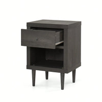 Elegant 1-Drawer Nightstand With Modern Design And Ample Storage Space For Bedroom Decor