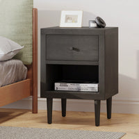 Elegant 1-Drawer Nightstand With Modern Design And Ample Storage Space For Bedroom Decor