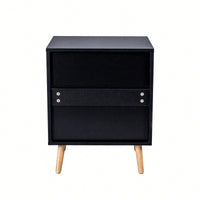 Handcrafted Rattan 2-Drawer Nightstand For Bedroom And Living Room, Stylish End Table With Decorative Storage Drawers