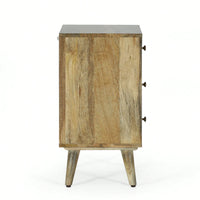 3 Drawer Bedside Table With Modern Design And Ample Storage Space