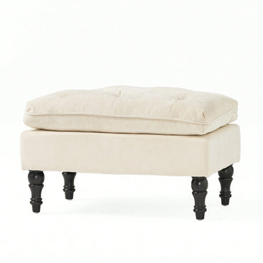 28 Inch Pillow Top Storage Ottoman For Living Room And Bedroom Decor
