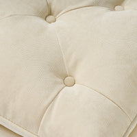 28 Inch Pillow Top Storage Ottoman For Living Room And Bedroom Decor