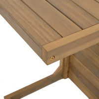 C-Shape Brown End Table For Living Room Modern Accent Furniture
