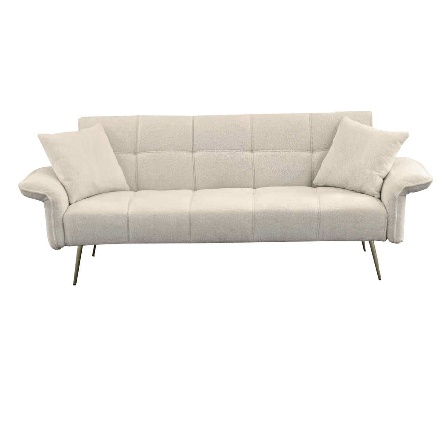 70.1 "futon sofa bed, convertible double sofa bed with folding armrests for living rooms and small Spaces