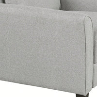 Stylish Gray Single Sofa With Armrests For Cozy Living Room Seating