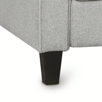 Stylish Gray Single Sofa With Armrests For Cozy Living Room Seating