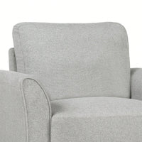 Stylish Gray Single Sofa With Armrests For Cozy Living Room Seating