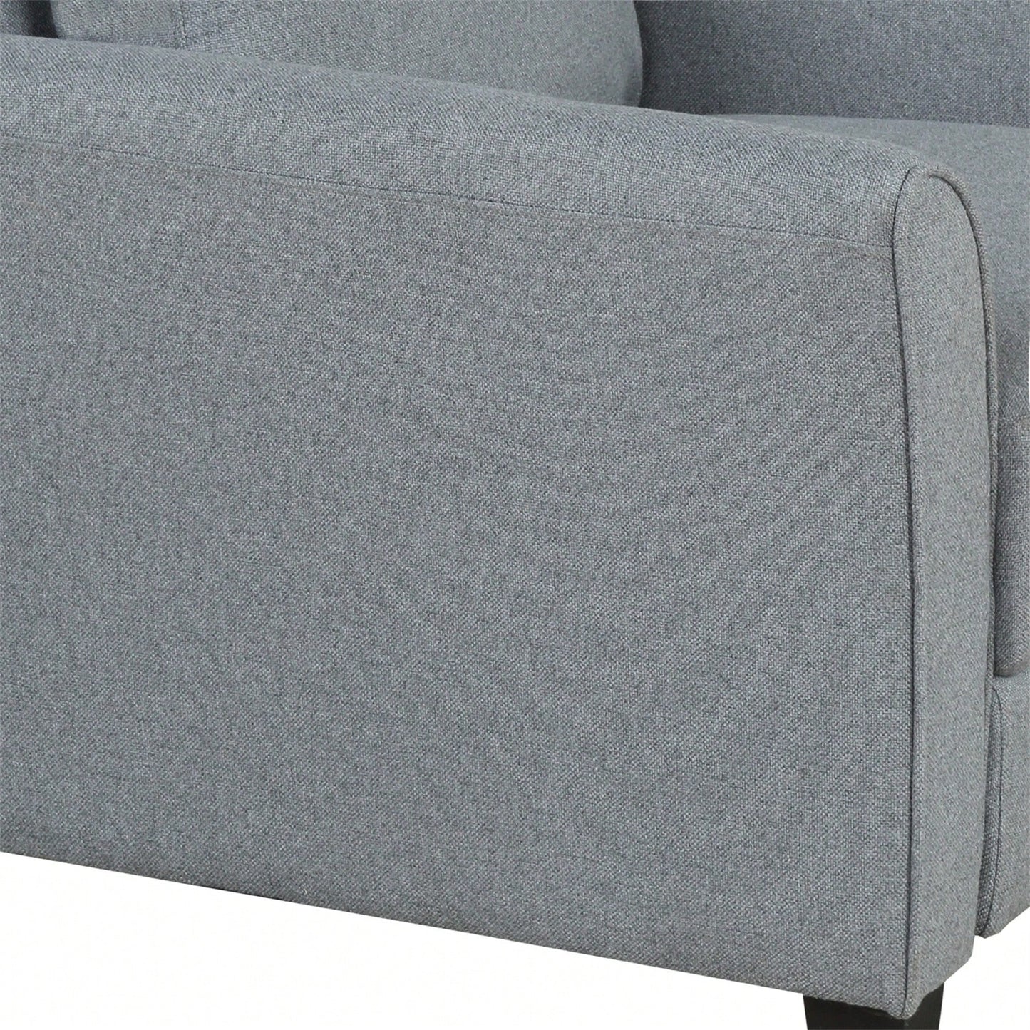 Stylish Gray Single Sofa With Armrests For Cozy Living Room Seating