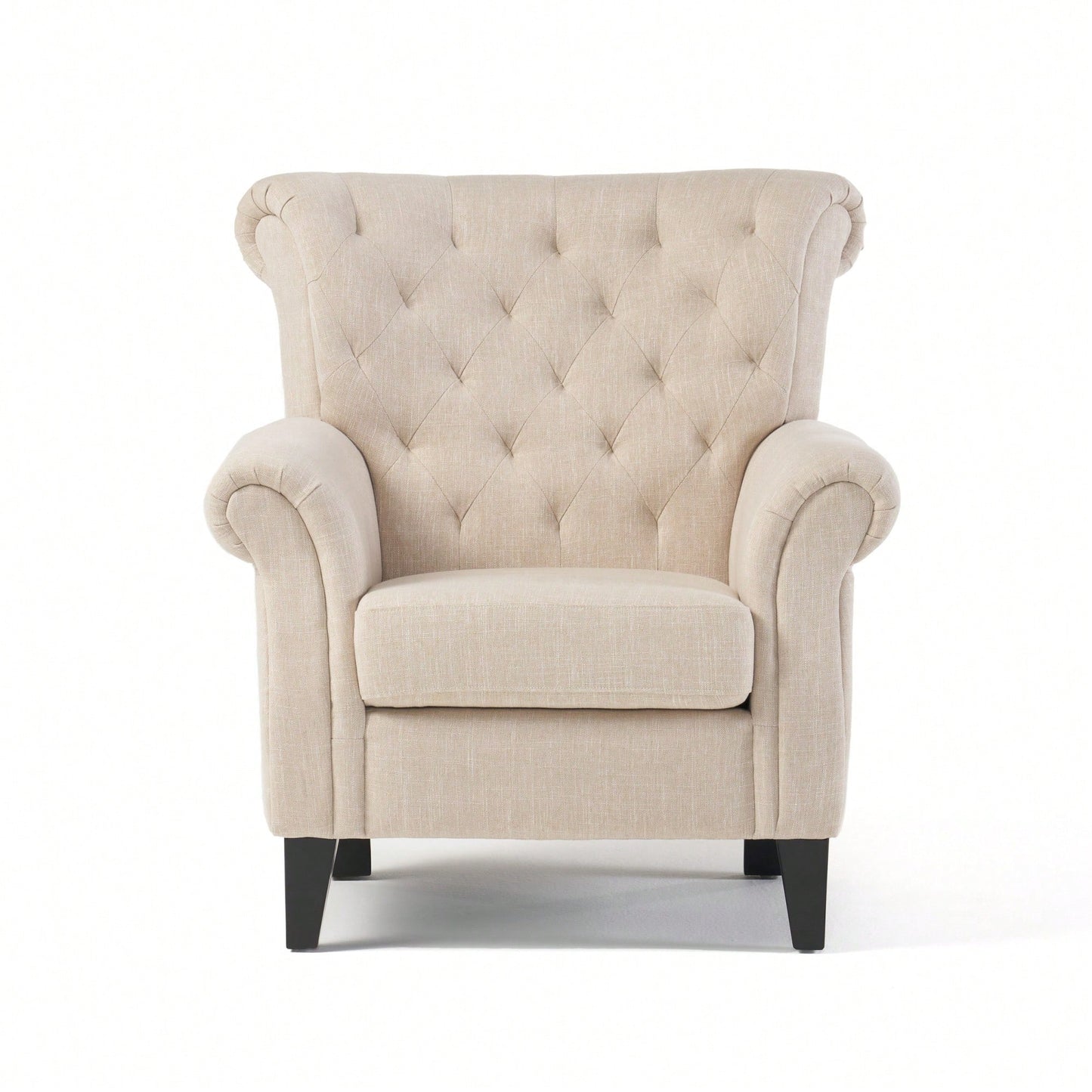 Elegant Tufted Accent Chair For Living Room Or Bedroom Decor