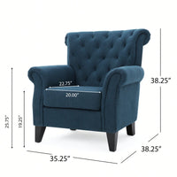 Elegant Tufted Accent Chair For Living Room Or Bedroom Decor