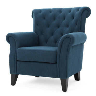 Elegant Tufted Accent Chair For Living Room Or Bedroom Decor