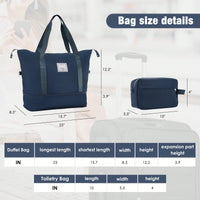 Expandable 3 Piece Softside Luggage Set With Lightweight Spinner Suitcase And Duffel Bag For Travel