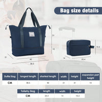 Expandable 3 Piece Softside Luggage Set With Lightweight Spinner Suitcase And Duffel Bag For Travel