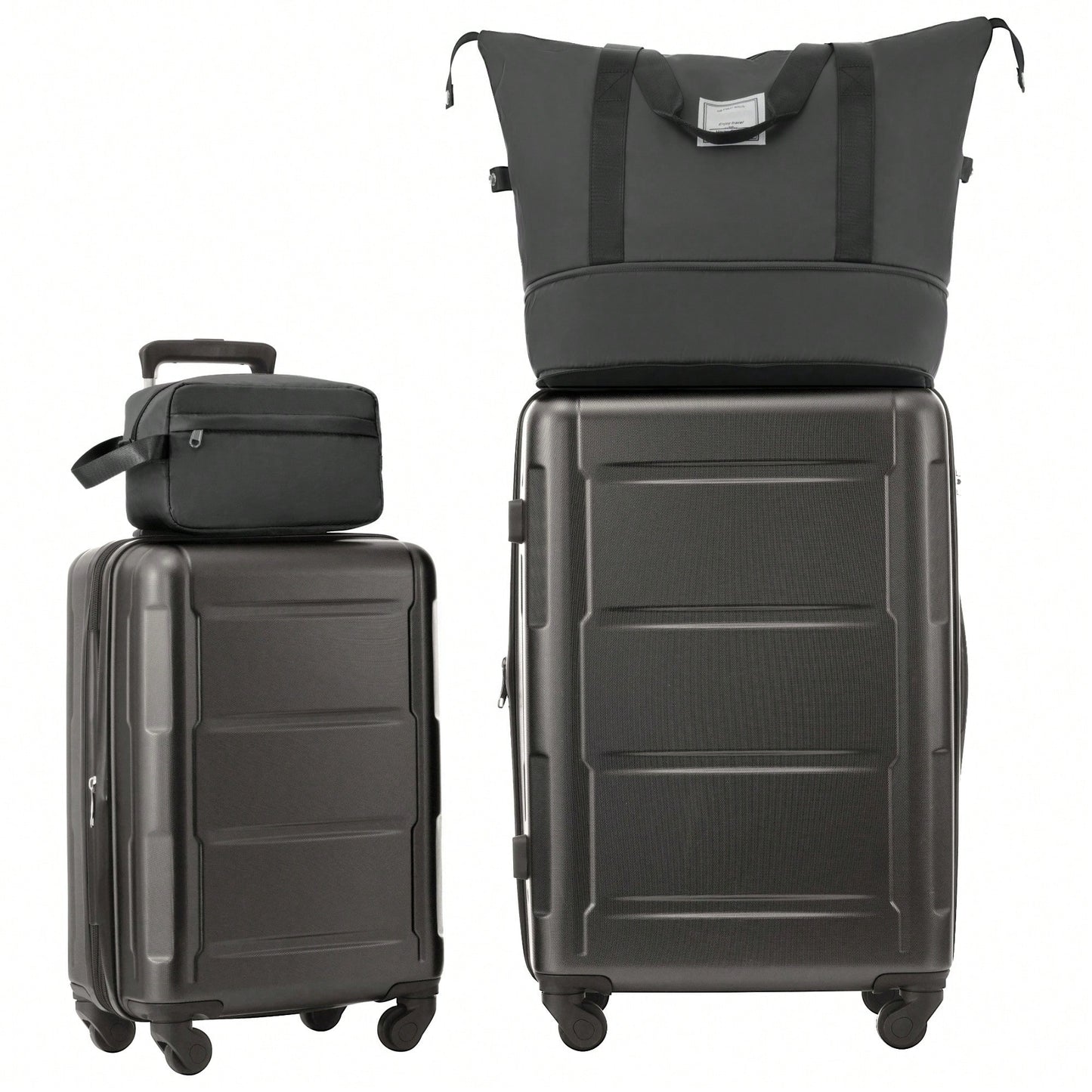Expandable 2 Piece Lightweight Luggage Set With Spinner Wheels And TSA Lock 20 Inch And 28 Inch Suitcases