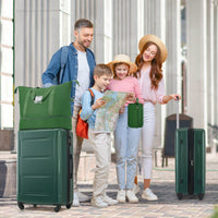 Expandable 2 Piece Lightweight Luggage Set With Spinner Wheels And TSA Lock 20 Inch And 28 Inch Suitcases