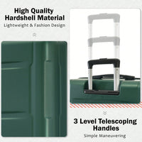 Expandable 2 Piece Lightweight Luggage Set With Spinner Wheels And TSA Lock 20 Inch And 28 Inch Suitcases