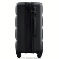 3 Piece Luggage Set 20 Inch With USB Port And Front Opening Design ABS Hard Shell With Spinner Wheels And Cup Holder In Pink