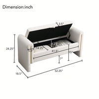 Cozy Upholstered Bed End Bench With Storage And Arms For Living Room Bedroom Dorm Stylish Teddy Grey Footrest And Vanity Stool