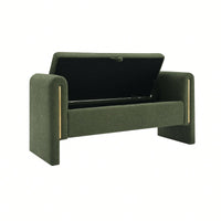 Cozy Upholstered Bed End Bench With Storage And Arms For Living Room Bedroom Dorm Stylish Teddy Grey Footrest And Vanity Stool