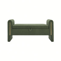 Cozy Upholstered Bed End Bench With Storage And Arms For Living Room Bedroom Dorm Stylish Teddy Grey Footrest And Vanity Stool